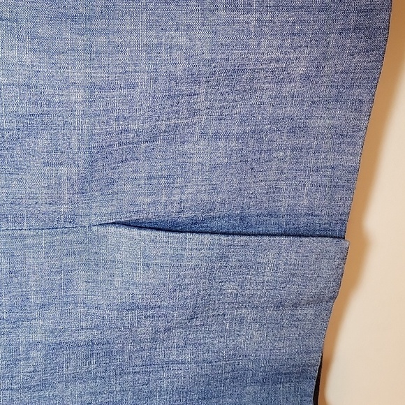 J. Crew 100% Cotton Chambray Holland blazer Light Blue Single-Button Preppy Sz 8 - Picture 11 of 16